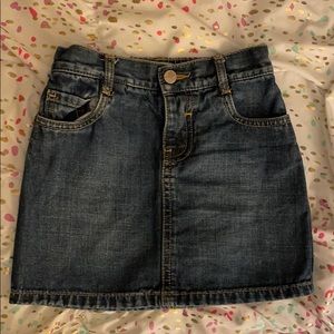 Girls Old Navy Denim Skirt Snap Closure Sz 5T